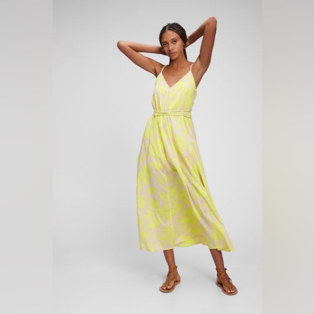 GAP Tie-Waist Cami Maxi Dress
